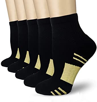 Sport Plantar Fasciitis Compression Socks Arch Support Ankle Socks - Best For Running, Athletic, and Travel