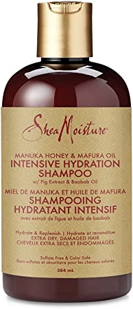 SheaMoisture Intensive Hydration Shampoo for dry, damaged hair Manuka Honey & Mafura Oil sulfate-free shampoo hydrates and replenishes 384 ml