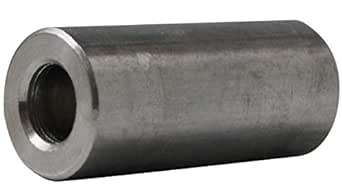 Small Parts 500614RSA Aluminum Unthreaded Spacer, 1/2" OD, 3/8" Length, for 1/4" Screw Size (Pack of 5)