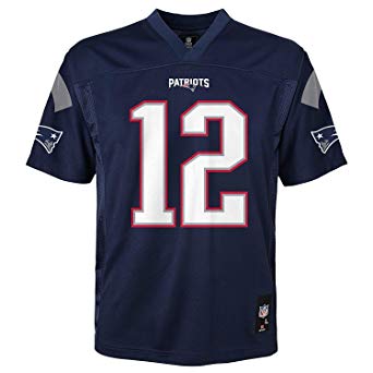 Tom Brady New England Patriots NFL Kids Navy Home Mid-Tier Jersey