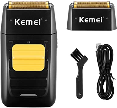 KEMEI Professional Electric Razor for Men Electric Foil Shaver Foil Lithium Titanium Foil Shaver Beard Trimmer Cordless/Rechargeable