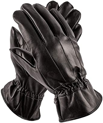 Pierre Cardin Mens Leather Gloves - Luxury Driving Gloves - Perfect as Winter Gloves
