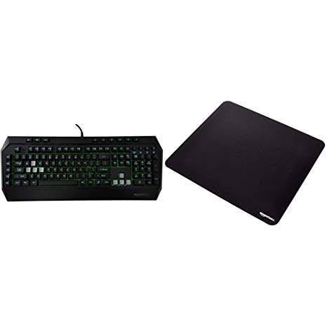 AmazonBasics Gaming Keyboard and XXL Mouse Pad Bundle