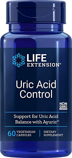 Life Extension Uric Acid Control, 60 Vegetarian Capsules