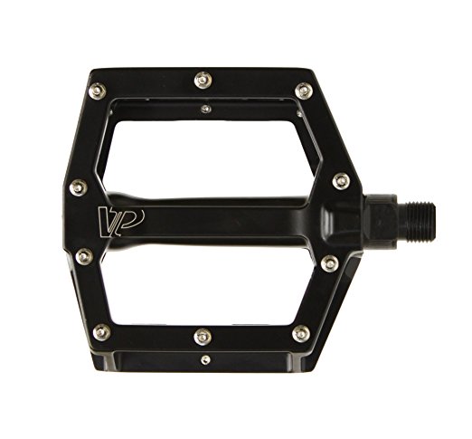 VP Components VP-Vex LB Dual Concave Aluminum Pedal with Replaceable Pins, Black