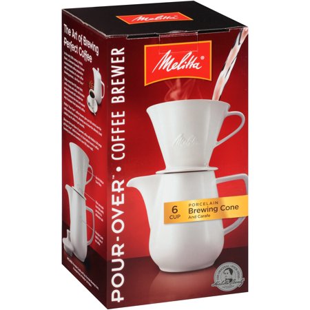 Melitta® Pour-Over™ Porcelain Brewer 6 Cup Coffee Maker Box