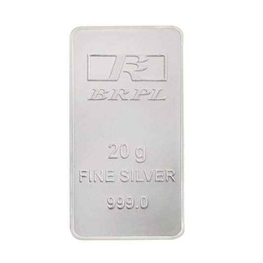 Bangalore Refinery 999 Purity Silver Bar 20 Gram