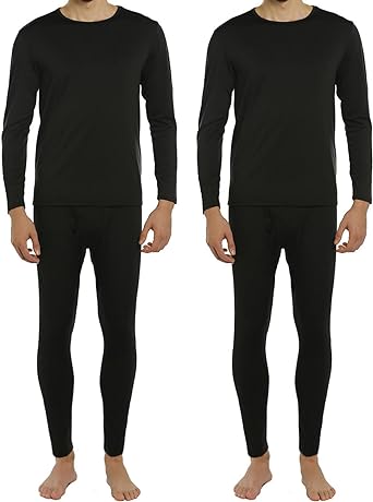 ViCherub Thermal Underwear for Men Fleece Lined Long Johns Thermals Top and Bottom Set Base Layer for Cold Weather