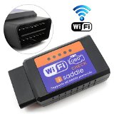 iSaddle WIFI Wireless OBD2 OBDII Scan Tool Auto Scanner Adapter Check Engine Light and CAN-BUS Auto Diagnostic Tool for Windows and Android Torque and iOS iPhone iPad iPod