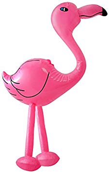 Pink Inflatable Flamingo, 64 cm (Fancy Dress)