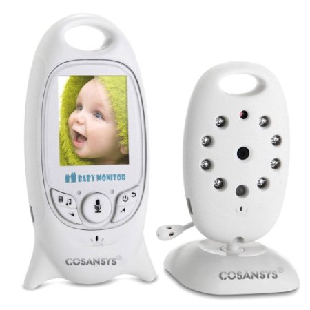 COSANSYS®2.4GHz Wireless Digital LCD Color Baby Monitor Camera Audio Video Night Vision Baby Phone
