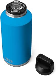 YETI Rambler 64 oz Bottle, Vacuum Insulated, Stainless Steel with Chug Cap, Big Wave Blue