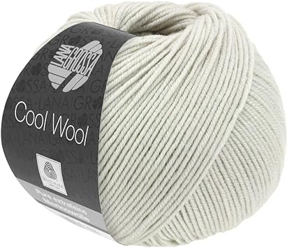 Lana Grossa Cool Wool Big, 2076 Shell Grey Yarn