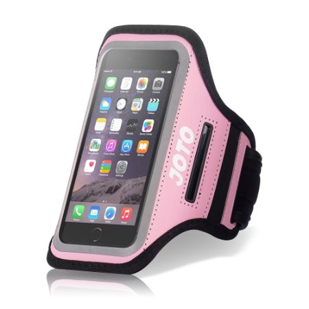 Apple iPhone 6S 4.7" Armband, JOTO Sport Armband Case for iPhone 6S / 6 4.7", with Key Holder, best for Gym, Sports Fitness, Running , Exercise , Workout [ iPhone 6S / 6 Sport Armband ] (Pink)