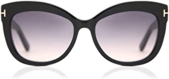 Tom Ford FT0524 01B Shiny Black Alistair Cats Eyes Sunglasses Lens Category 2 S