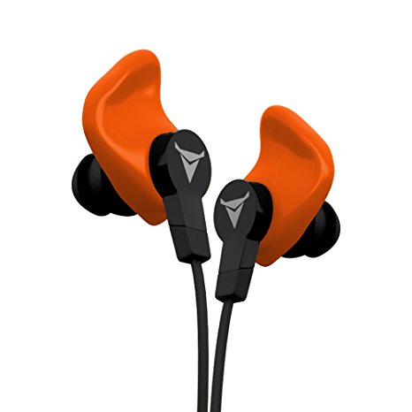Decibullz CON-ORG Custom Molded In-Ear Headphones, Orange