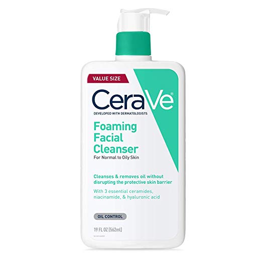 CeraVe Foaming Facial Cleanser | 19 Fluid Ounce | Daily Face Wash for Oily Skin | Fragrance Free