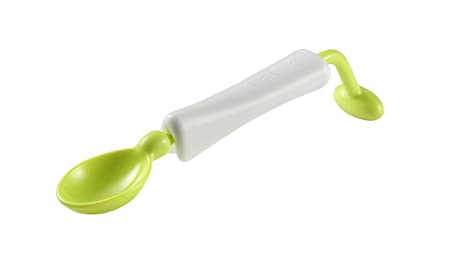 BEABA 360 Magic Self-Leveling Spoon, Neon