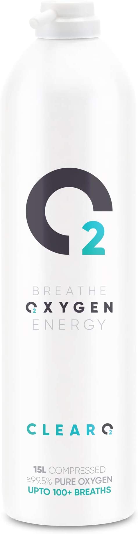 ClearO2 15L Pure Breathing Oxygen Can Replacement | Made in Britain