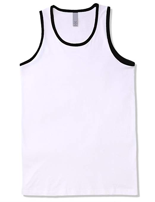 JD Apparel Men's Premium Basic Solid Tank Top Jersey Casual Shirts (Size Upto 3XL