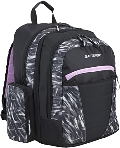 Eastsport Multipurpose Expandable Backpack with Multiple Compartments and External USB Charging Port