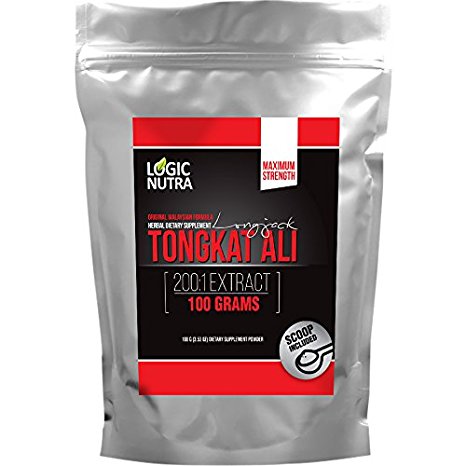 New Maximum Strength Pure Longjack 200:1 Powder, 100g ( (Tongkat Ali) Compare and see best price for the Best quality (100 Grams)
