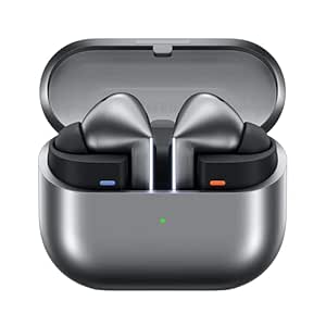 Samsung Galaxy Buds 3 Pro (Silver) with Galaxy AI | Adaptive ANC | Real-time Interpreter | 24-bit Hi-Fi Audio | Up to 37H battery | IP57