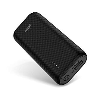 6700mAh Power Bank (3rd Generation, Premium Aluminum Portable Charger), One of The Most Compact External Batteries for Your Phone by Ainope-(Black)