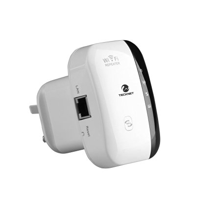 TeckNet 300Mbps Enhanced Wireless-N Repeater/ AP with WPS, Universal Wi-Fi Range Extender