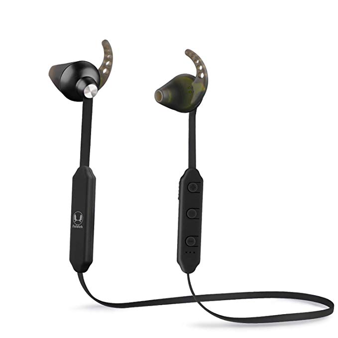 FALATEK SCORPION Bluetooth Headphones Wireless Earphones, Noise Isolating, Bass Driven, High Definition In Ear Canal, Tangle free (Black)
