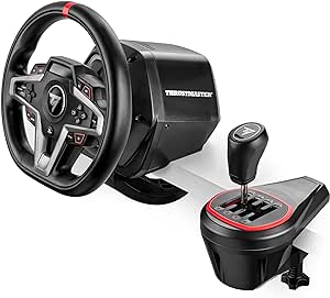 Thrustmaster T128 Playstation et TH8S Shifter - Expérience de Course Ultime avec Retour de Force, Compatible avec Playstation et PC