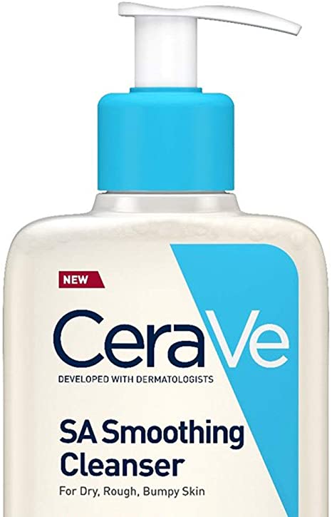 CeraVe SA Smoothing Cleanser | 236ml/8oz | Face and Body Wash with Salicylic Acid