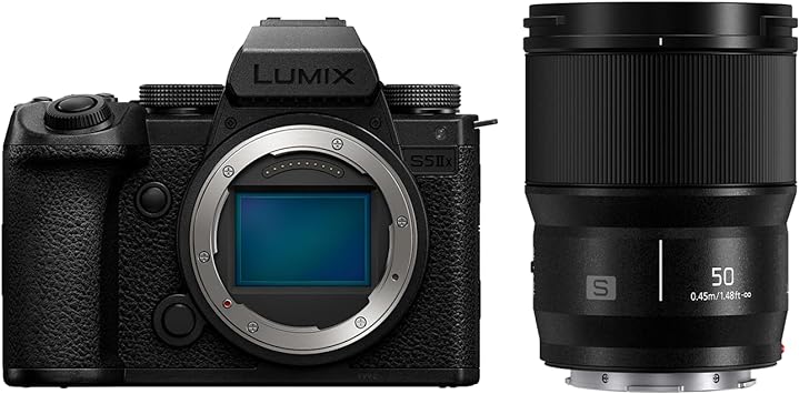 Panasonic LUMIX S5IIX Mirrorless Camera (DC-S5M2XBODY) with LUMIX S Series 50mm F1.8 Lens (S-S50)