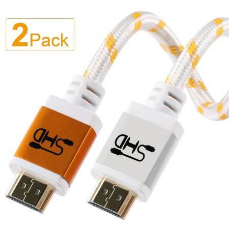 Super High Definition 2.0V HDMI Cable, 10 Feet, 2 Pack