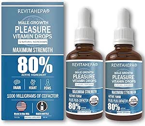 Revitahepa Male Growth Pleasure Vitamin Drops-Rediscover His Confidence (2PCS)