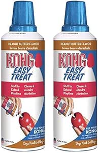 KONG - Easy Treat - Dog Treat Paste - Peanut Butter - 8 Ounce (Pack of 2)