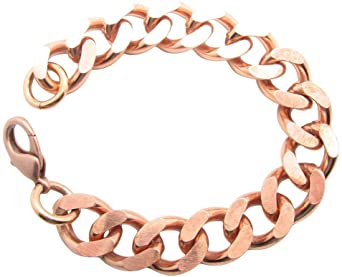 Copper Men's Bracelet CB639G - 5/8 of an inch wide. Our Widest and Heaviest Design. Available in 8 to 10 inch lengths.
