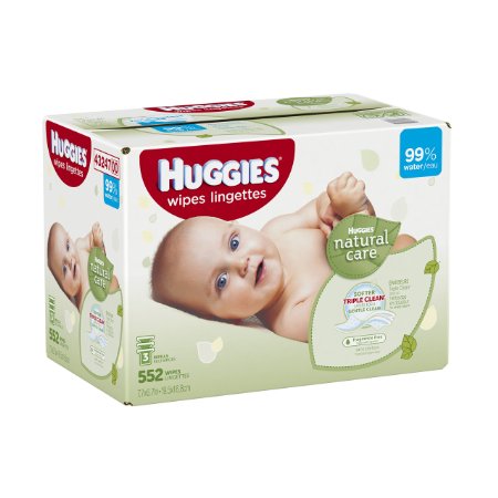 Huggies Natural Care Baby Wipes Refill 552 Count