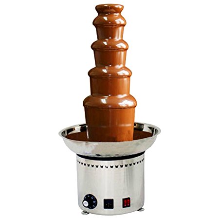 CO-Z Large Chocolate Fondue Fountain 27' 5-Tier All Stainless Steel for Big Party Wedding Hotel