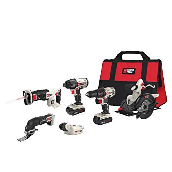 PORTER-CABLE PCCK6116 20V MAX Lithium Ion 6-Tool Combo Kit