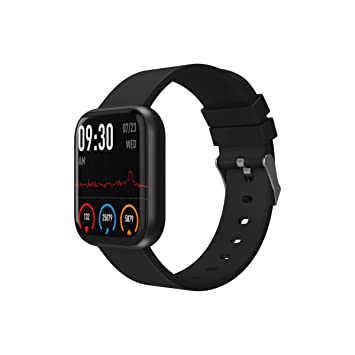 Portronics Kronos X2 Smart Watch Full Touch 1.3" Screen, Heart Rate Monitor, Multiple Sports Mode, Alarm Clock, 100  Watch Faces with Social Media Notifications(Black)