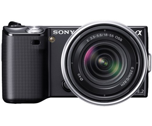 Sony NEX-5RK/B 16.1 MP Mirrorless Digital Camera with 18-55mm Lenses (Black)