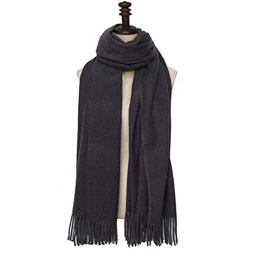 PAGE ONE Womens Cashmere Wrap Shawl Stole Winter Thick Big Scarf