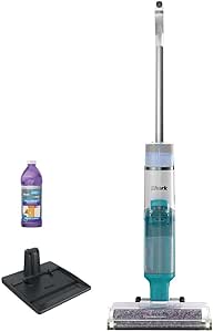 SHARK WD205 HydroVac Cordless Pro XL 3-in-1 Vacuum, Mop & Self-Cleaning System with Antimicrobial Brushroll* & Solution for Multi-Surface, Hardwood, Tile, Marble & Area Rugs, Teal (Renewed)