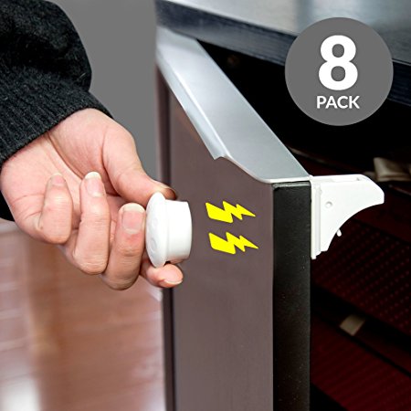 Tresalto Magnetic Cabinet Safety Lock - Set of 8