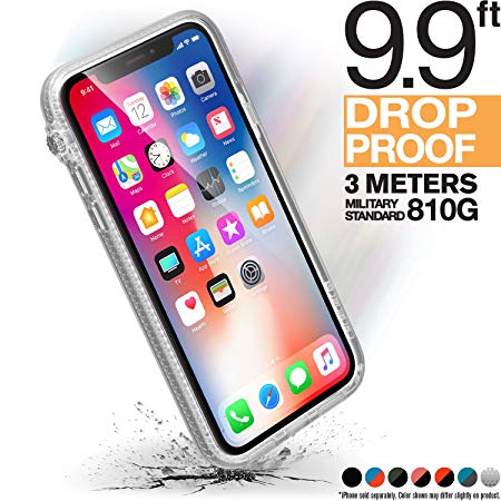 Catalyst impact protection case for iPhone X - Drop and Shock proof (Clear) Slim Design   Premium Quality