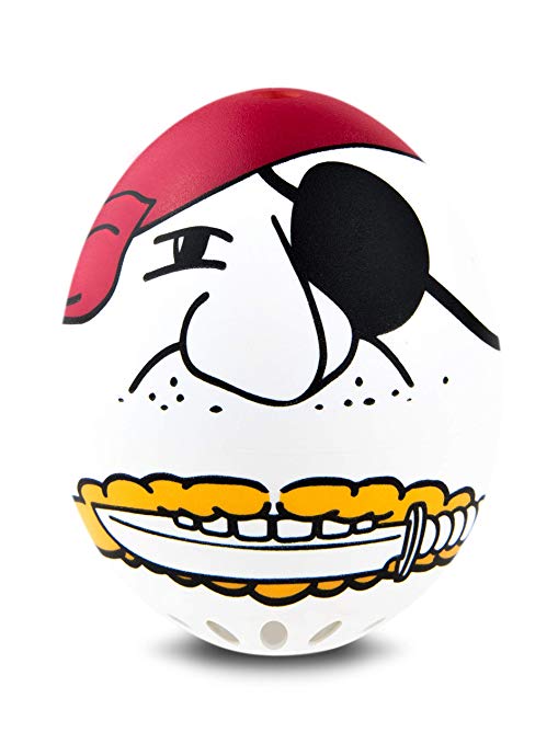 Brainstream BeepEgg Egg Timer, Edition, Cook Perfect Soft, Medium or Hard Boiled Eggs To Your Favorite Tunes Singing and Floating Egg Timer (Pirate)