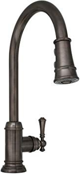Mirabelle MIRXCAM100ORB Amberley 1.8 GPM Single Hole Pull-Down Kitchen Faucet - Includes Escutcheon