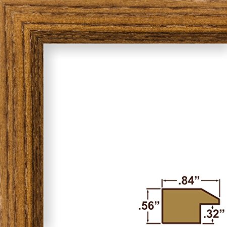 Craig Frames 8261610 20 by 27-Inch Picture Frame, Real Wood Grain, .84-Inch Wide, Rich Brown