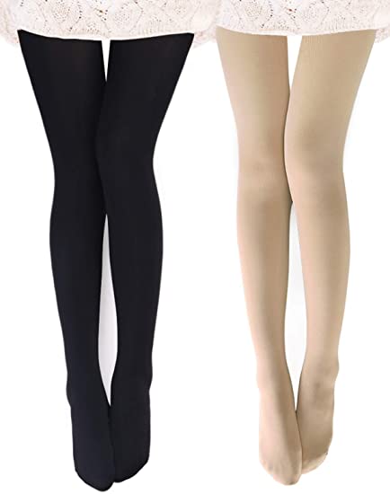 VERO MONTE Womens Opaque Warm Fleece Lined Tights - Thermal Winter Tights